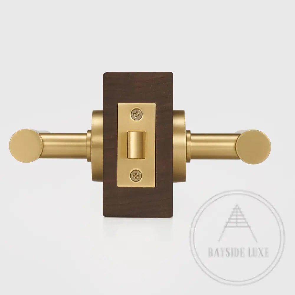 Door Handle Luxe Doorware - Ocean Grove Door Lever Passage Set - Satin Brass