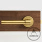 Door Handle Luxe Doorware - Ocean Grove Privacy Set - Satin Brass