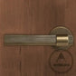 Door Handle Luxe Doorware - Port Melbourne Door Lever Mortice Lock Set - Antique Brass