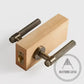 Door Handle Luxe Doorware - Port Melbourne Door Lever Passage Set - Antique Brass