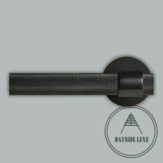 Door Handle Luxe Doorware - Port Melbourne Door Lever Passage Set - Black