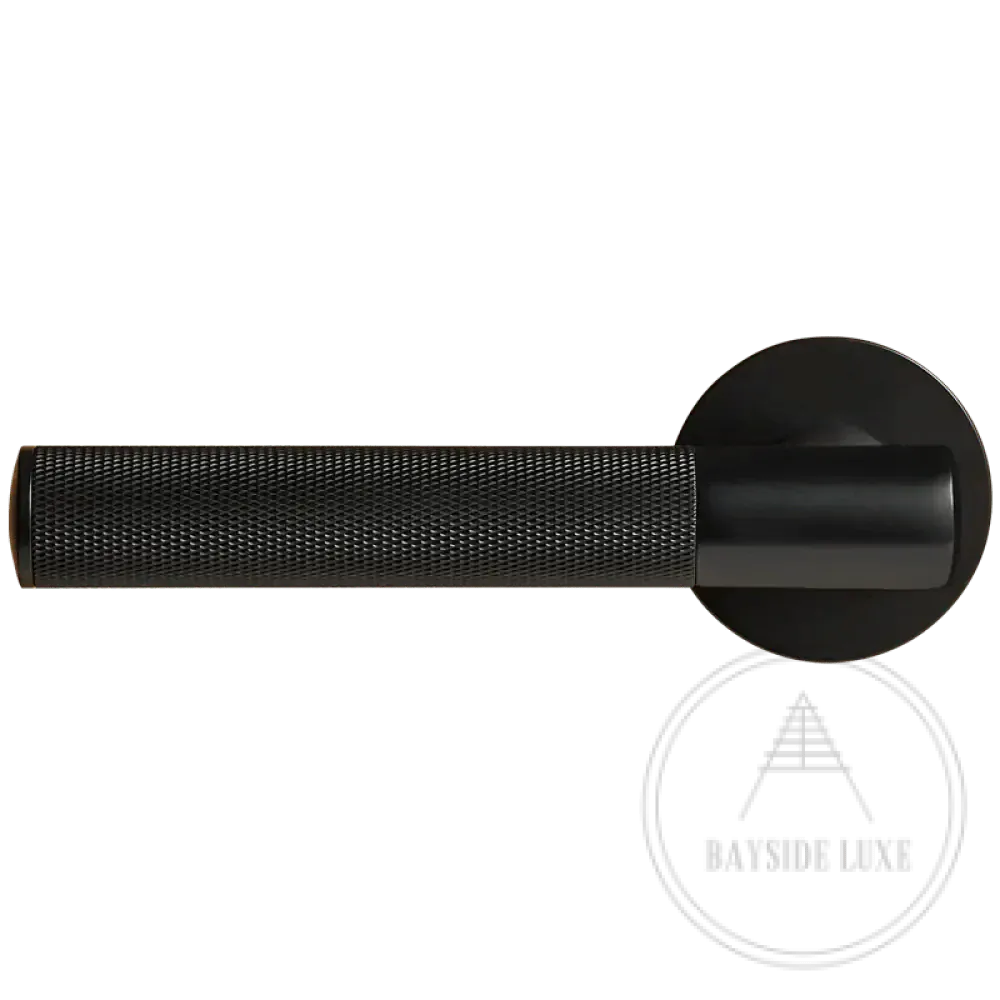 Door Handle Luxe Doorware - Port Melbourne Door Lever Passage Set - Black