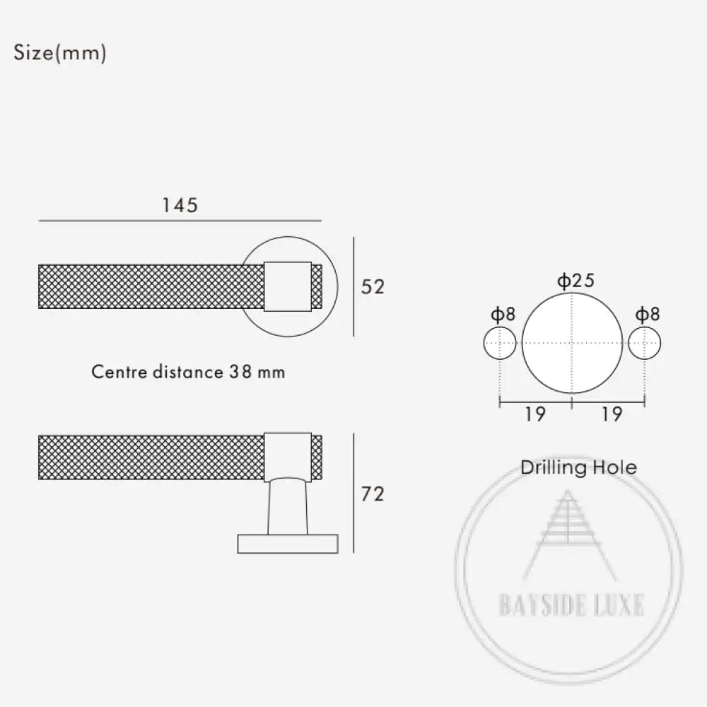 Door Handle Luxe Doorware - Port Melbourne Door Lever Passage Set - Nickel