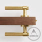 Door Handle Luxe Doorware - Port Melbourne Door Lever Passage Set - Satin Brass