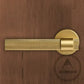 Door Handle Luxe Doorware - Port Melbourne Door Lever Passage Set - Satin Brass
