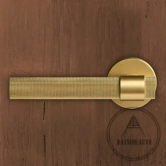 Door Handle Luxe Doorware - Port Melbourne Door Lever Passage Set - Satin Brass