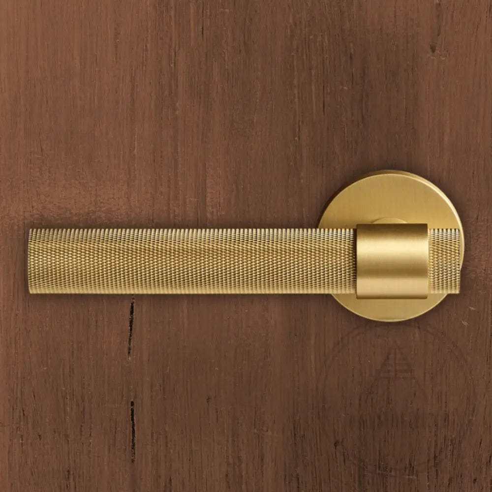 Door Handle Luxe Doorware - Port Melbourne Door Lever Passage Set - Satin Brass