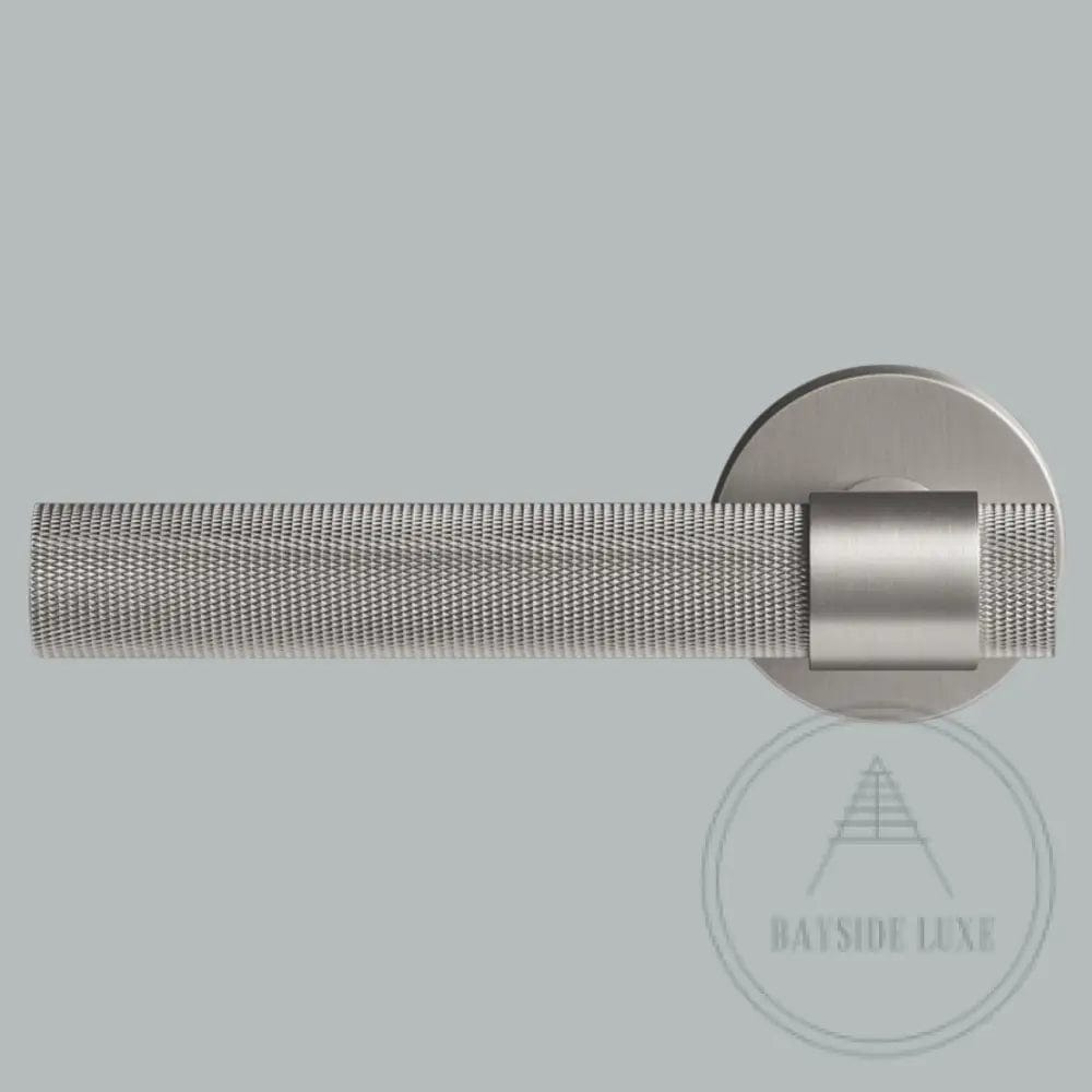 Door Handle Luxe Doorware - Port Melbourne Mortice Lock Set - Nickel