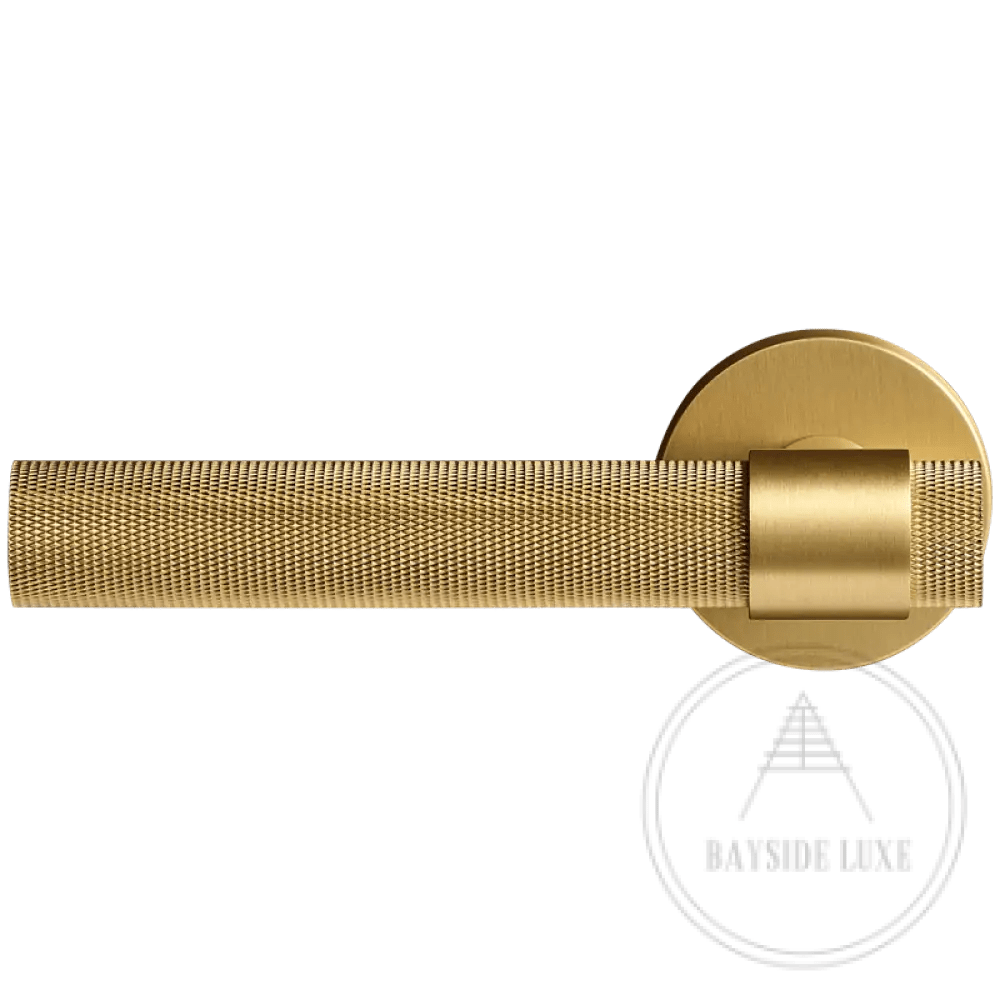 Door Handle Luxe Doorware - Port Melbourne Mortice Lock Set - Satin Brass