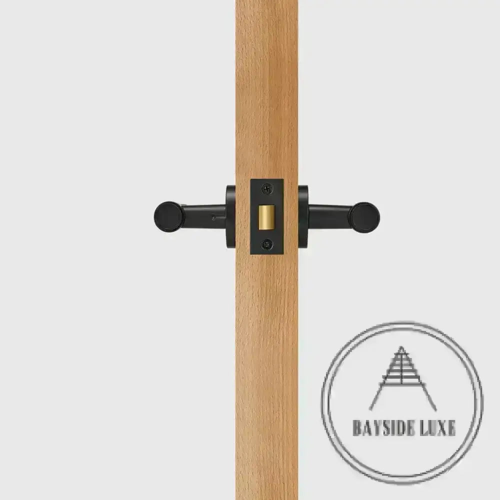 Door Handle Luxe Doorware - Port Melbourne Privacy Set - Black