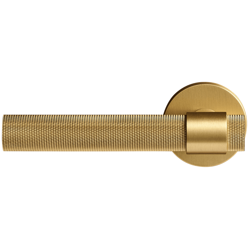 Door Handle Luxe Doorware - Port Melbourne Privacy Set - Satin Brass