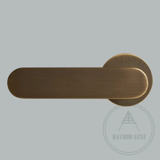 Door Handle Luxe Doorware - The Lorne Mortice Lock Set - Antique Brass