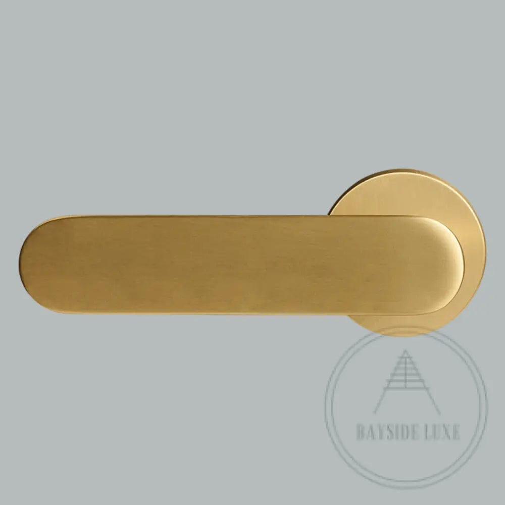 Door Handle Luxe Doorware - The Lorne Mortice Lock Set - Satin Brass