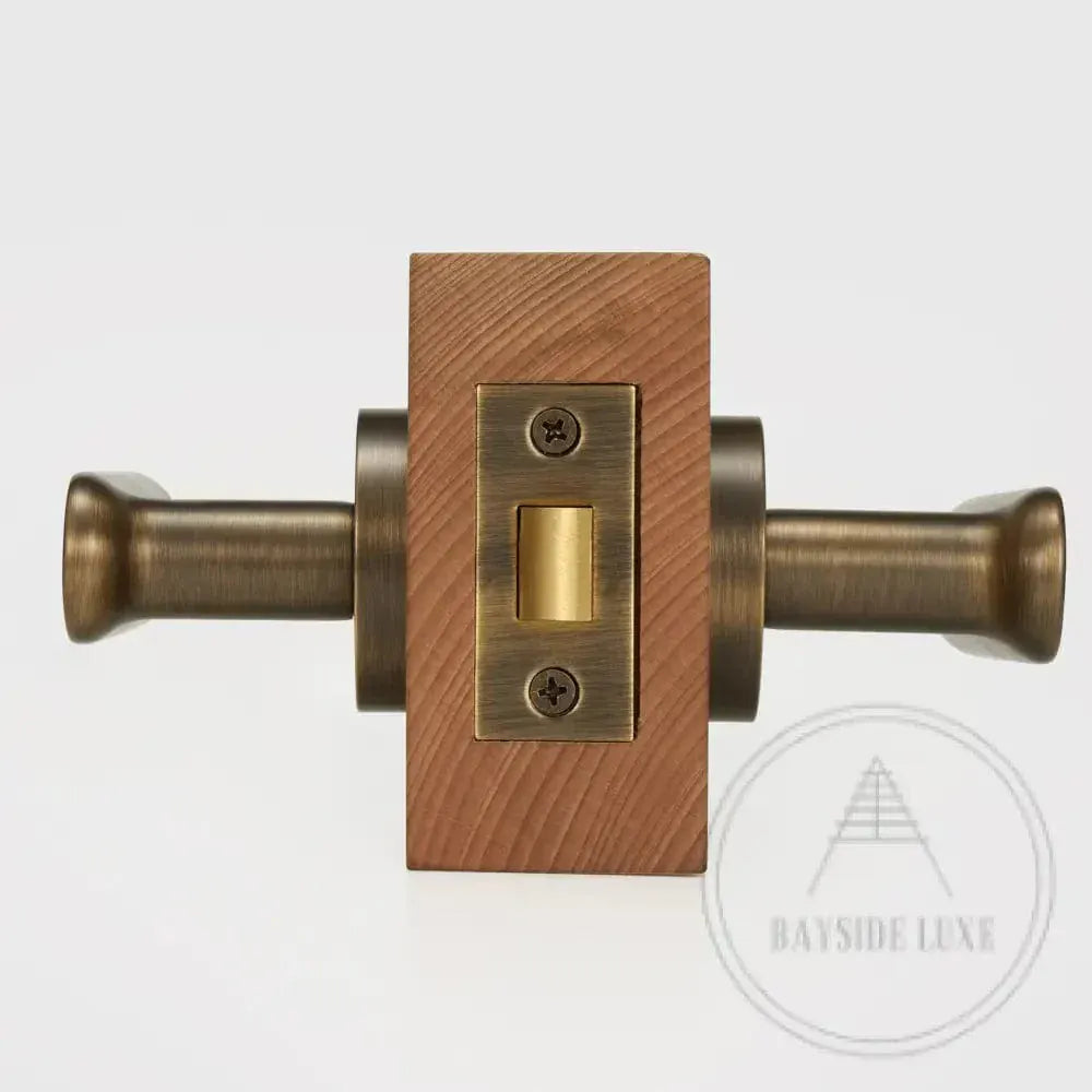 Door Handle Luxe Doorware - The Lorne Passage Set - Antique Brass