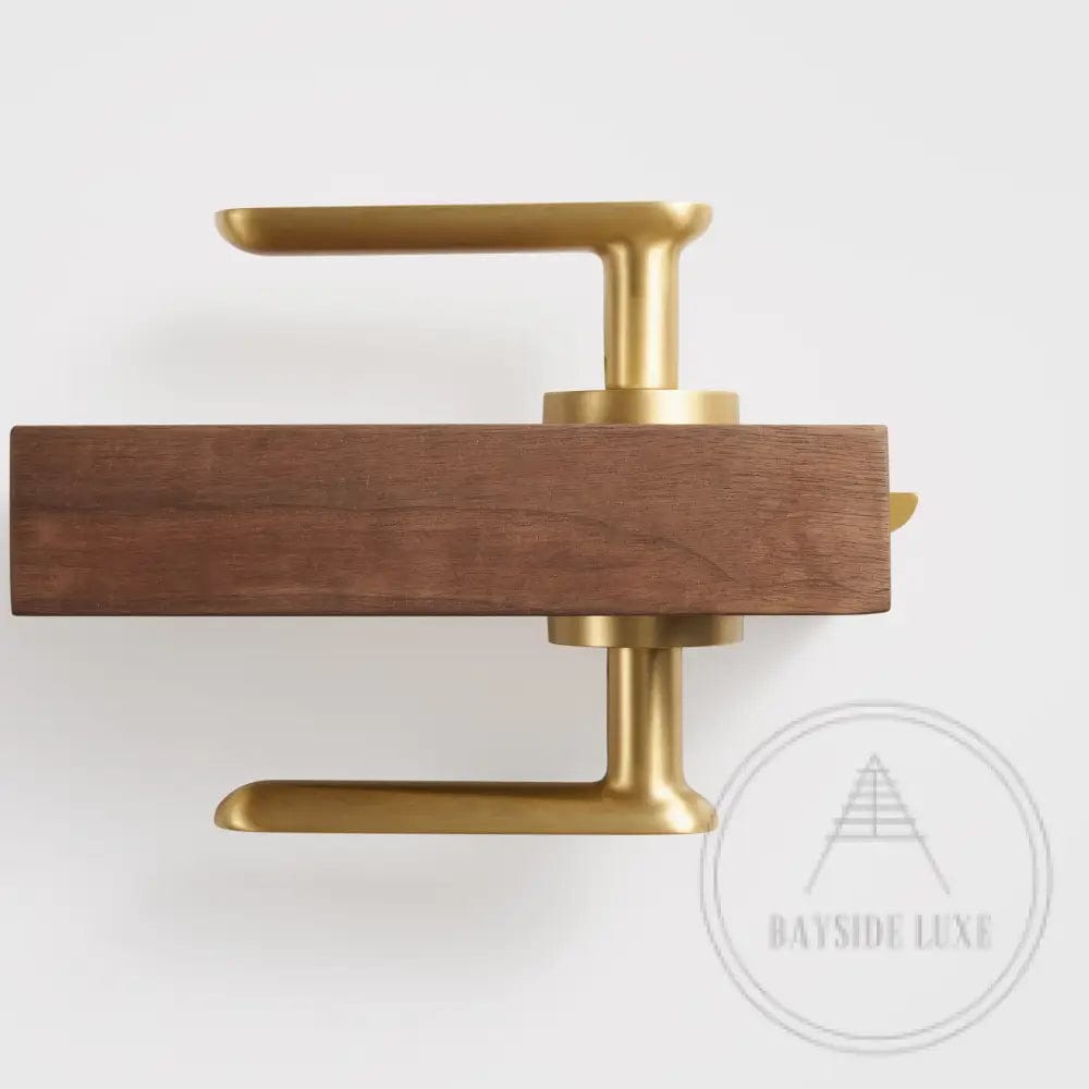 Door Handle Luxe Doorware - The Lorne Passage Set - Satin Brass