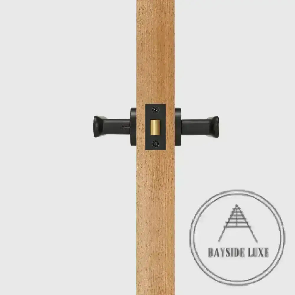 Door Handle Luxe Doorware - The Lorne Privacy Set - Black