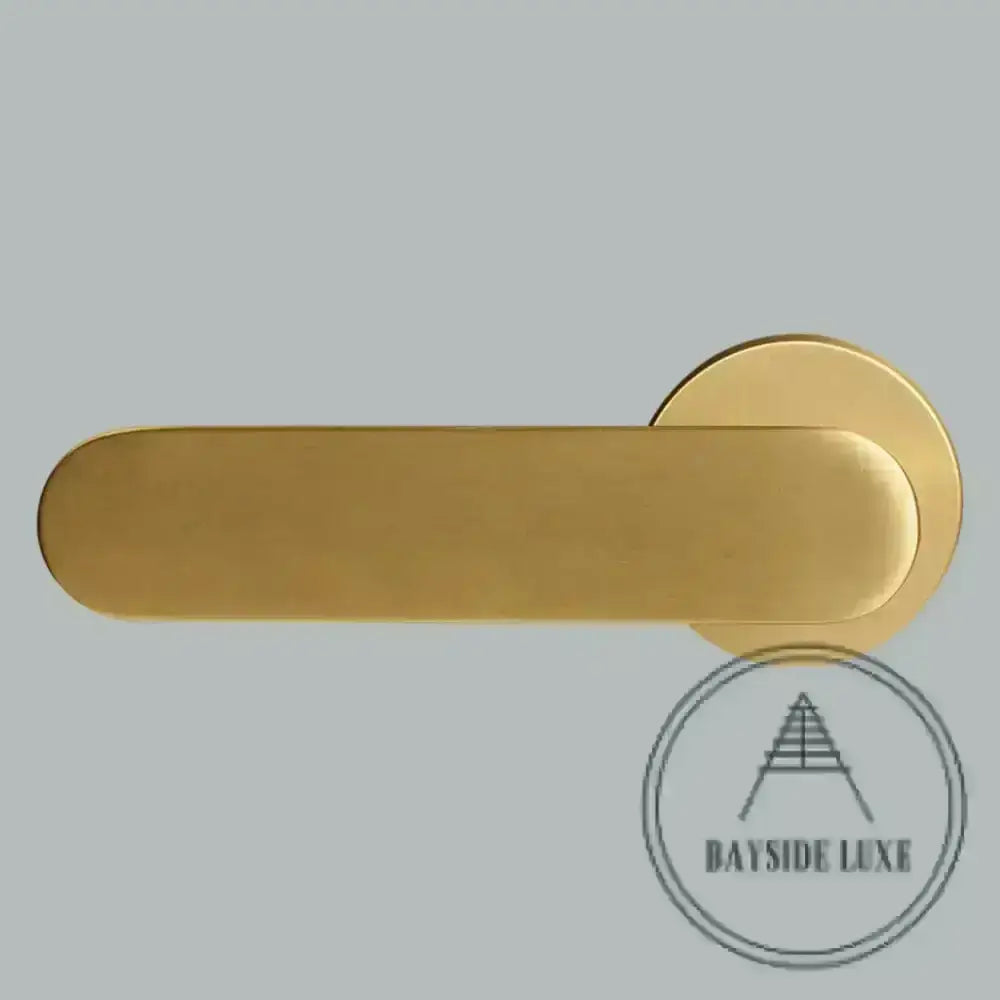 Door Handle Luxe Doorware - The Lorne Privacy Set - Satin Brass