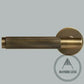 Door Handle Luxe Doorware - The Otway Linear Knurled Mortice Lock Set - Antique Brass