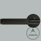 Door Handle Luxe Doorware - The Otway Linear Knurled Mortice Lock Set - Black