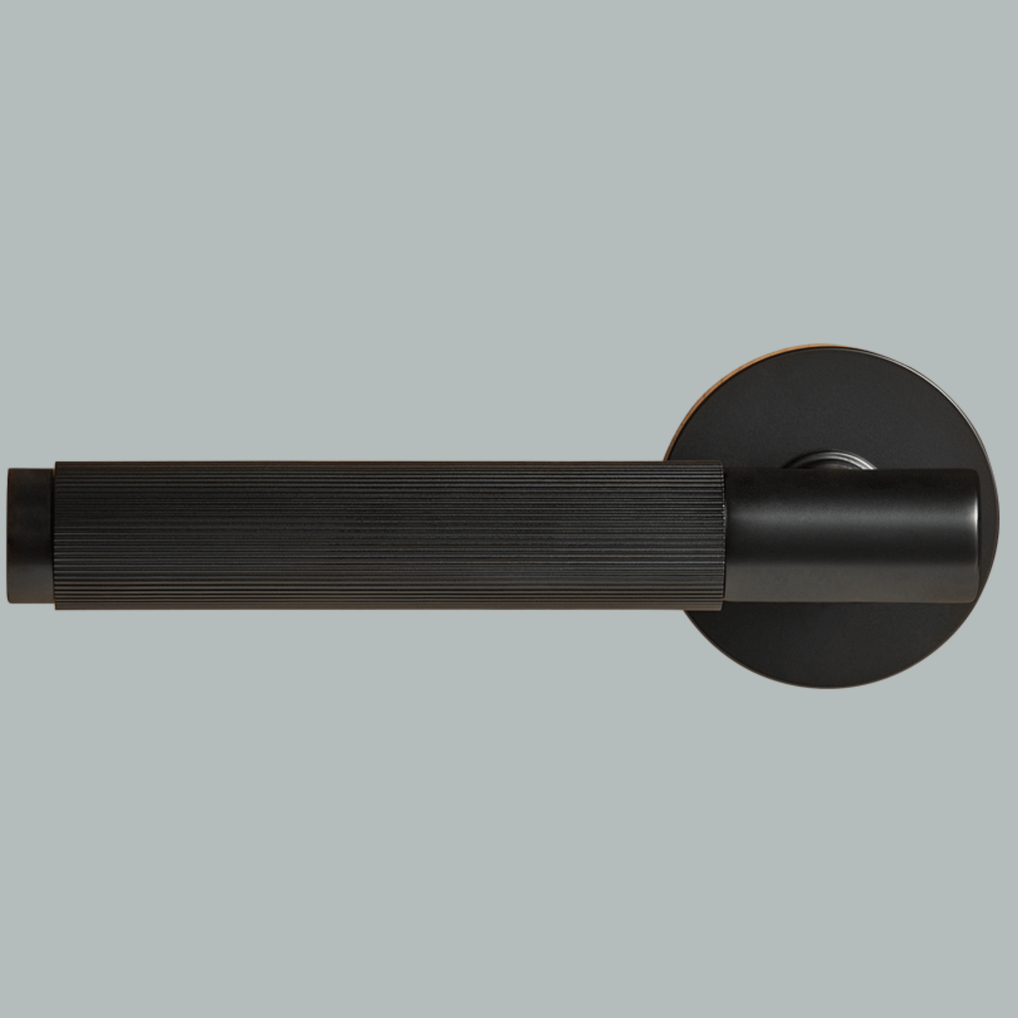 Door Handle Luxe Doorware - The Otway Linear Knurled Passage Set - Black