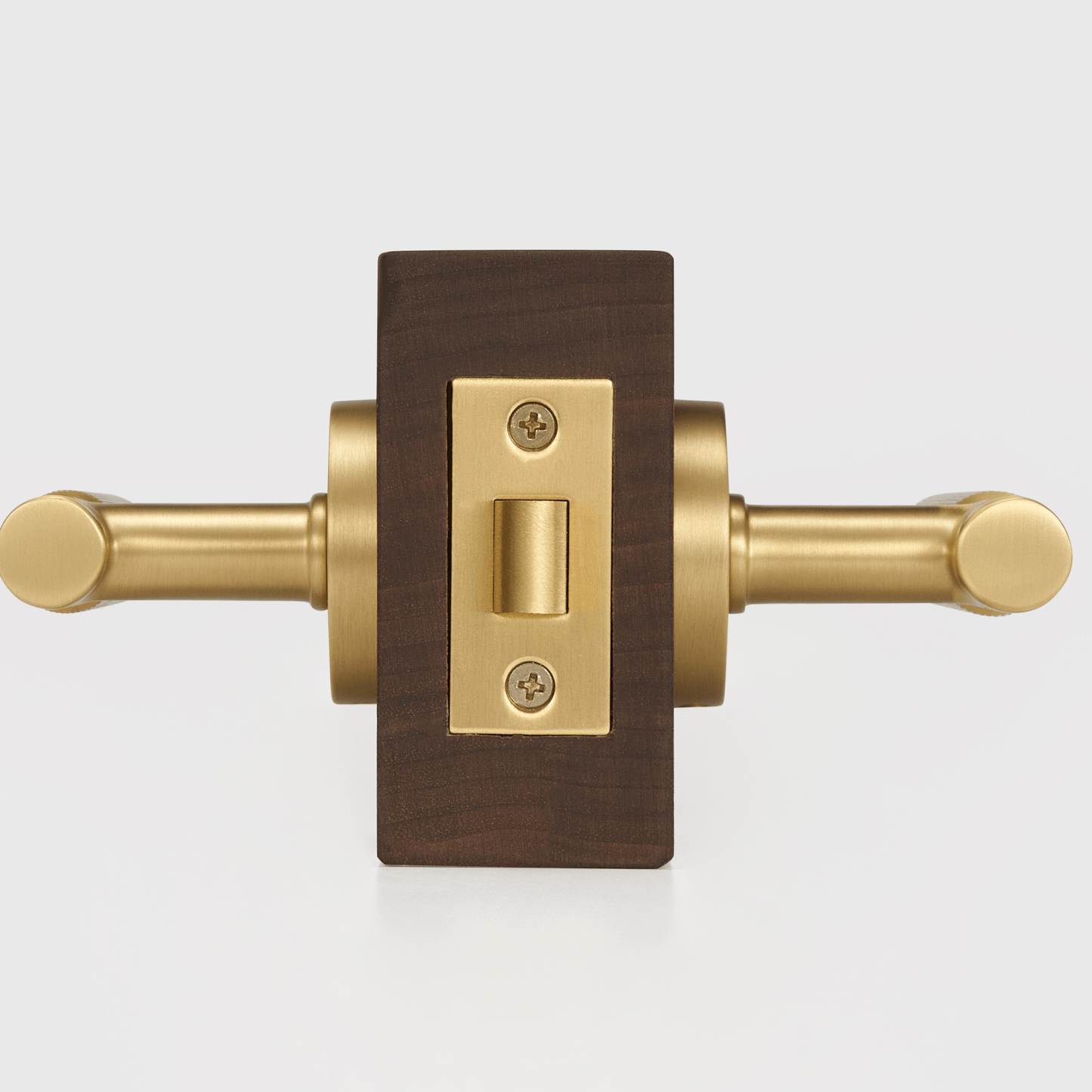 Door Handle Luxe Doorware - The Otway Linear Knurled Passage Set - Satin Brass