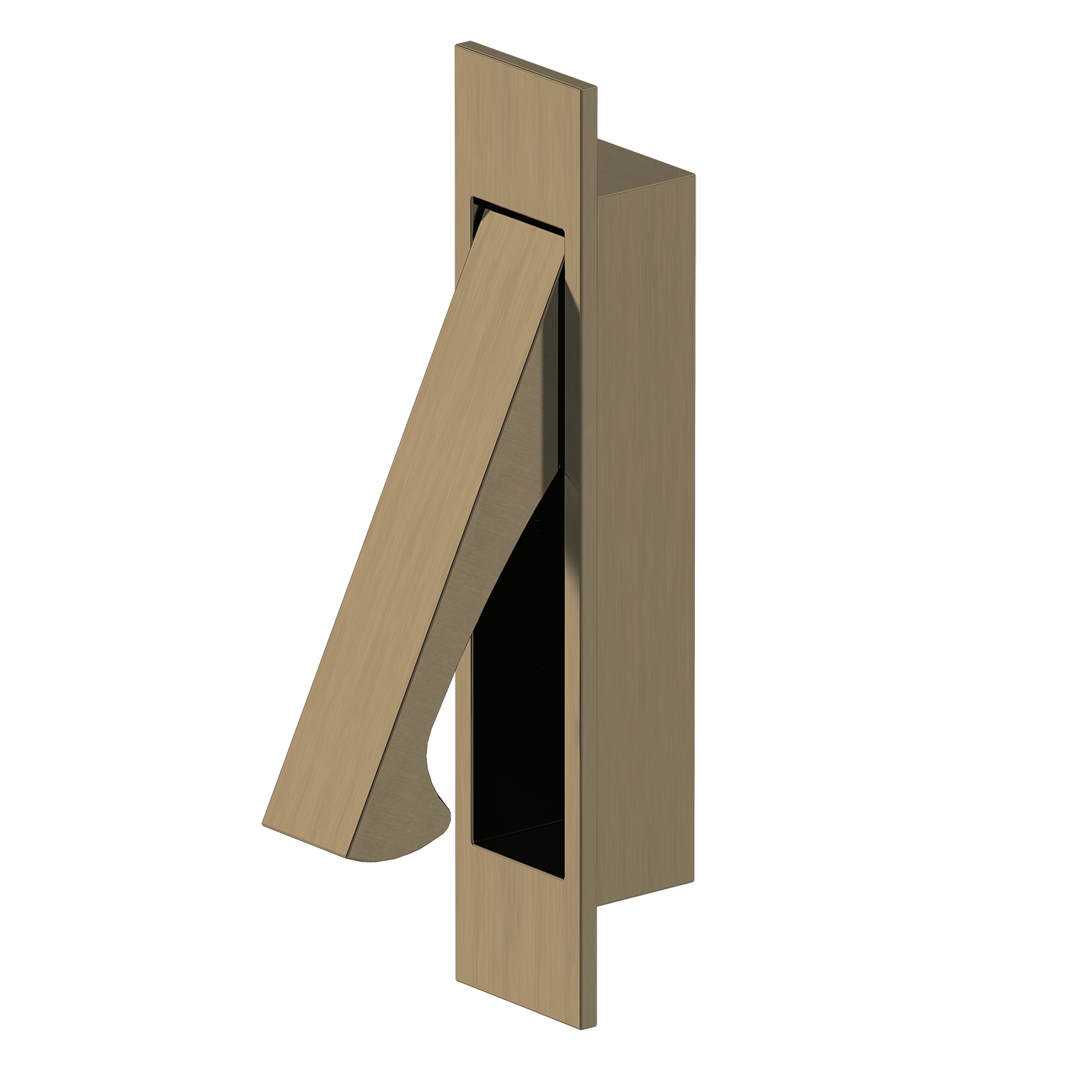 Door Handle Sydney Cavity Slider Concealed Pull Antique Brass