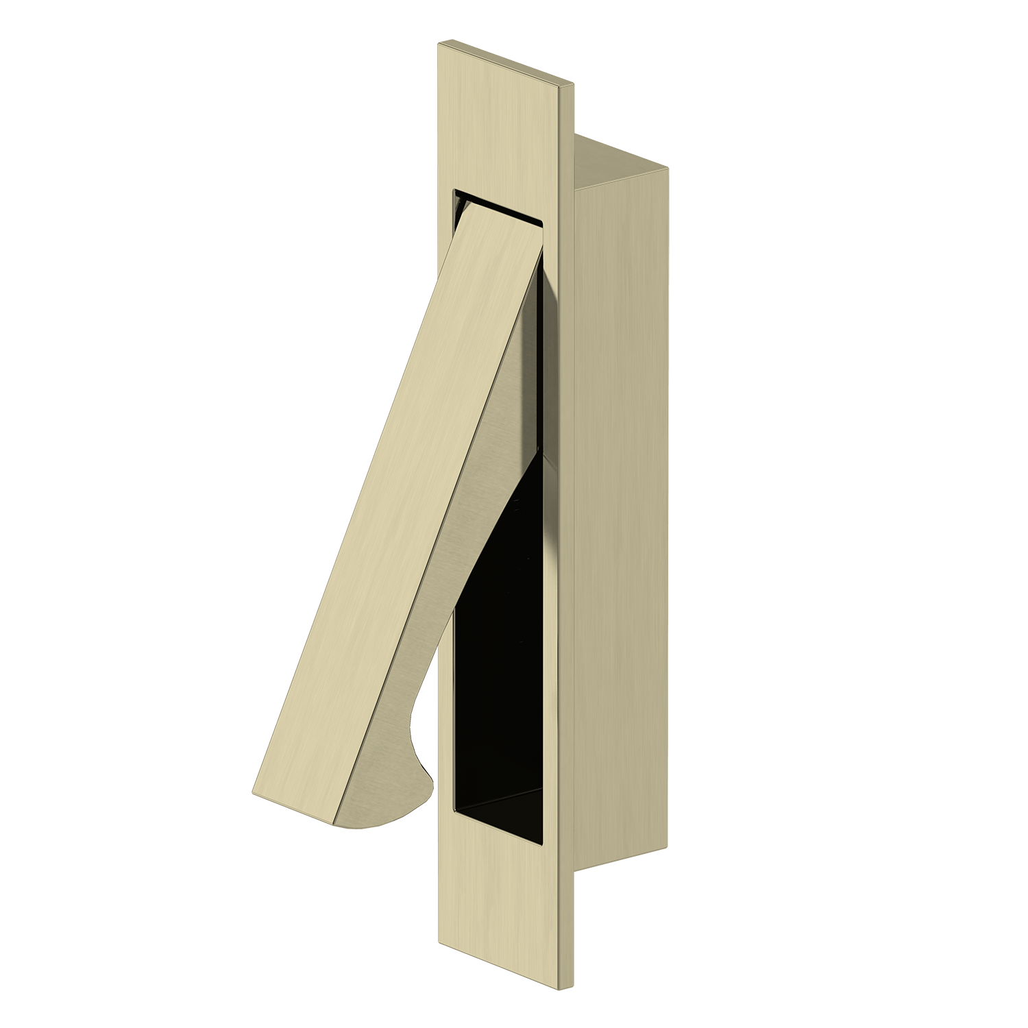 Door Handle Sydney Cavity Slider Concealed Pull Satin Brass