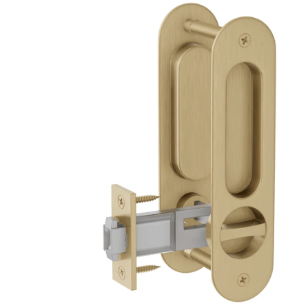 Door Handle Sydney Cavity Slider Door Lock - Satin Brass