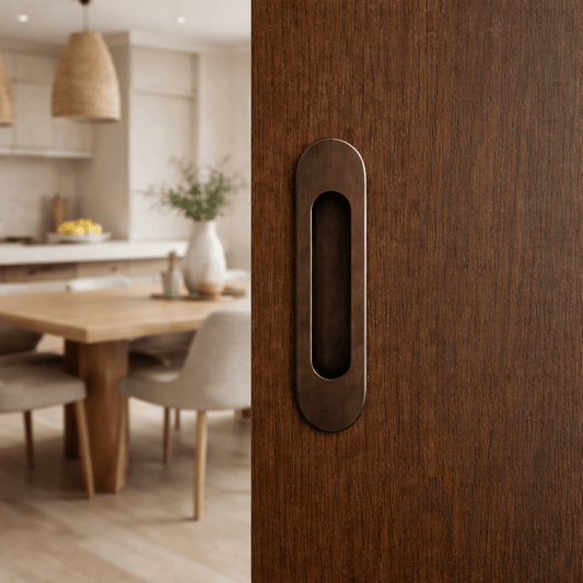 Door Handle Sydney Flush Mount Pull Antique Brass