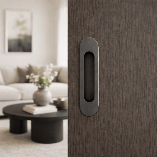 Door Handle Sydney Flush Mount Pull Gunmetal