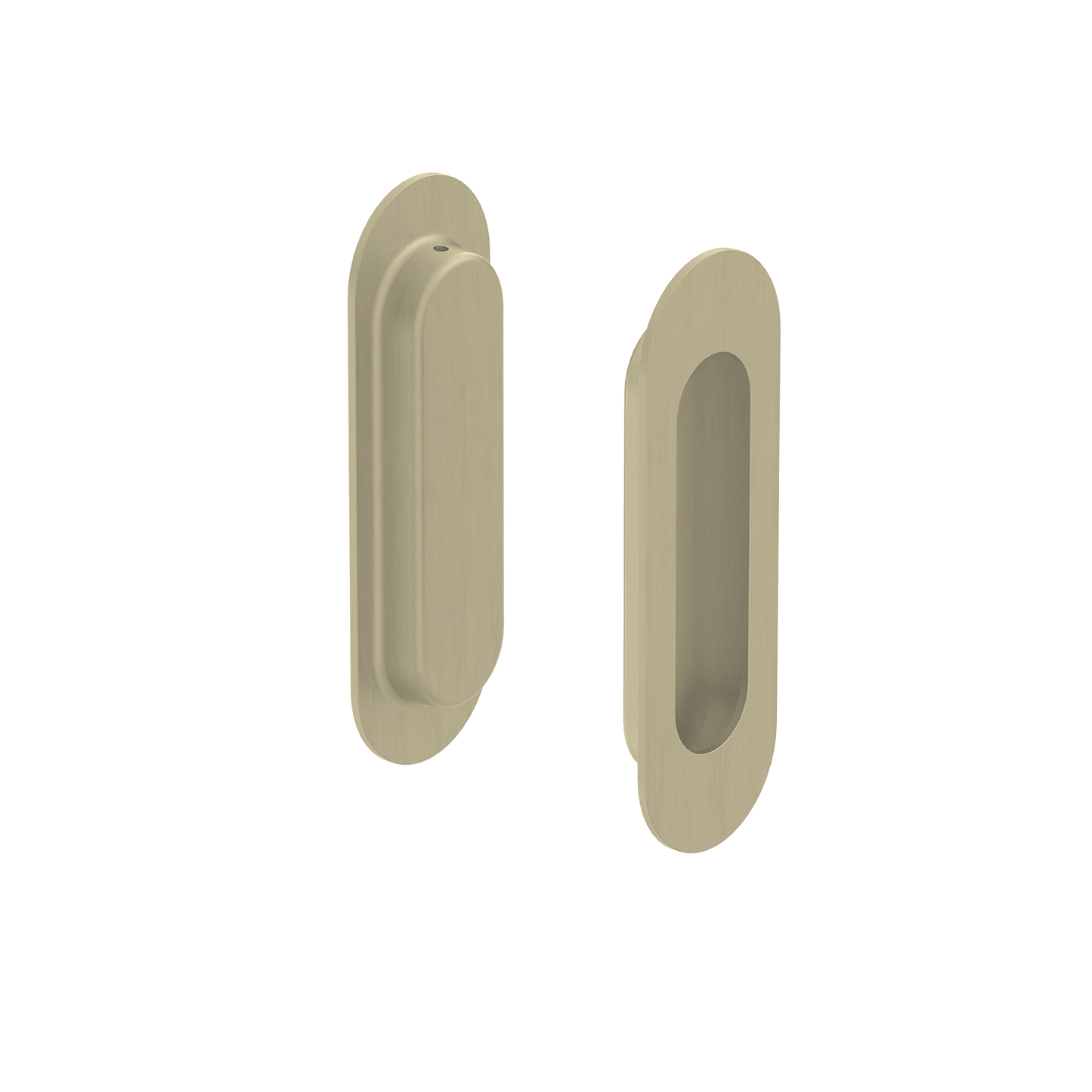Door Handle Sydney Flush Mount Pull Satin Brass