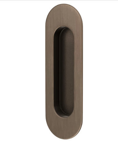 Door Handle Sydney Flush Mount Sliding Door Pull - Antique Brass