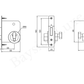 Door Handle Sydney Front Door Mortice Key Lock - Antique Brass