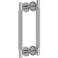 Door Handle Sydney Knurled Double Sided Door Pull 280 Brushed Nickel