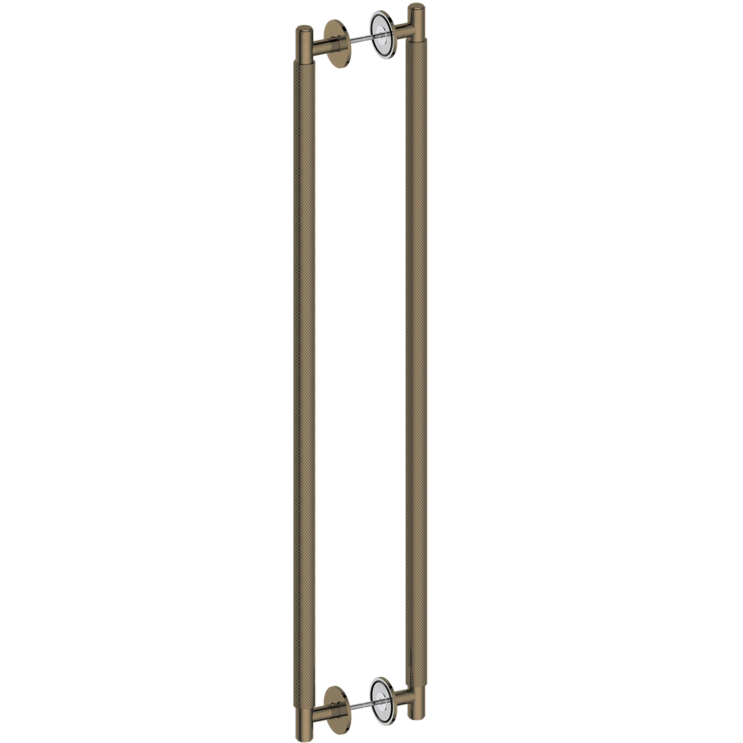 Door Handle Sydney Knurled Double Sided Door Pull 775 Antique Brass