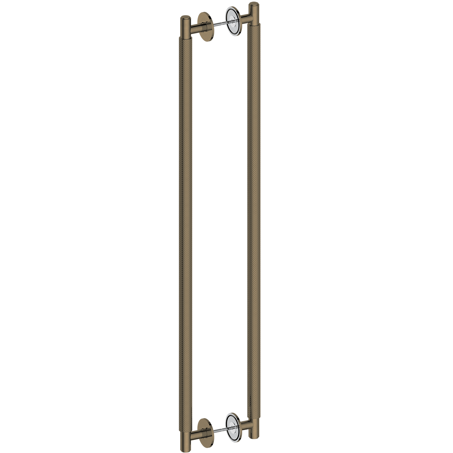 Door Handle Sydney Knurled Double Sided Door Pull 775 Antique Brass