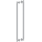 Door Handle Sydney Knurled Double Sided Door Pull 775 Brushed Nickel