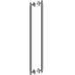 Door Handle Sydney Knurled Double Sided Door Pull 775 Gunmetal