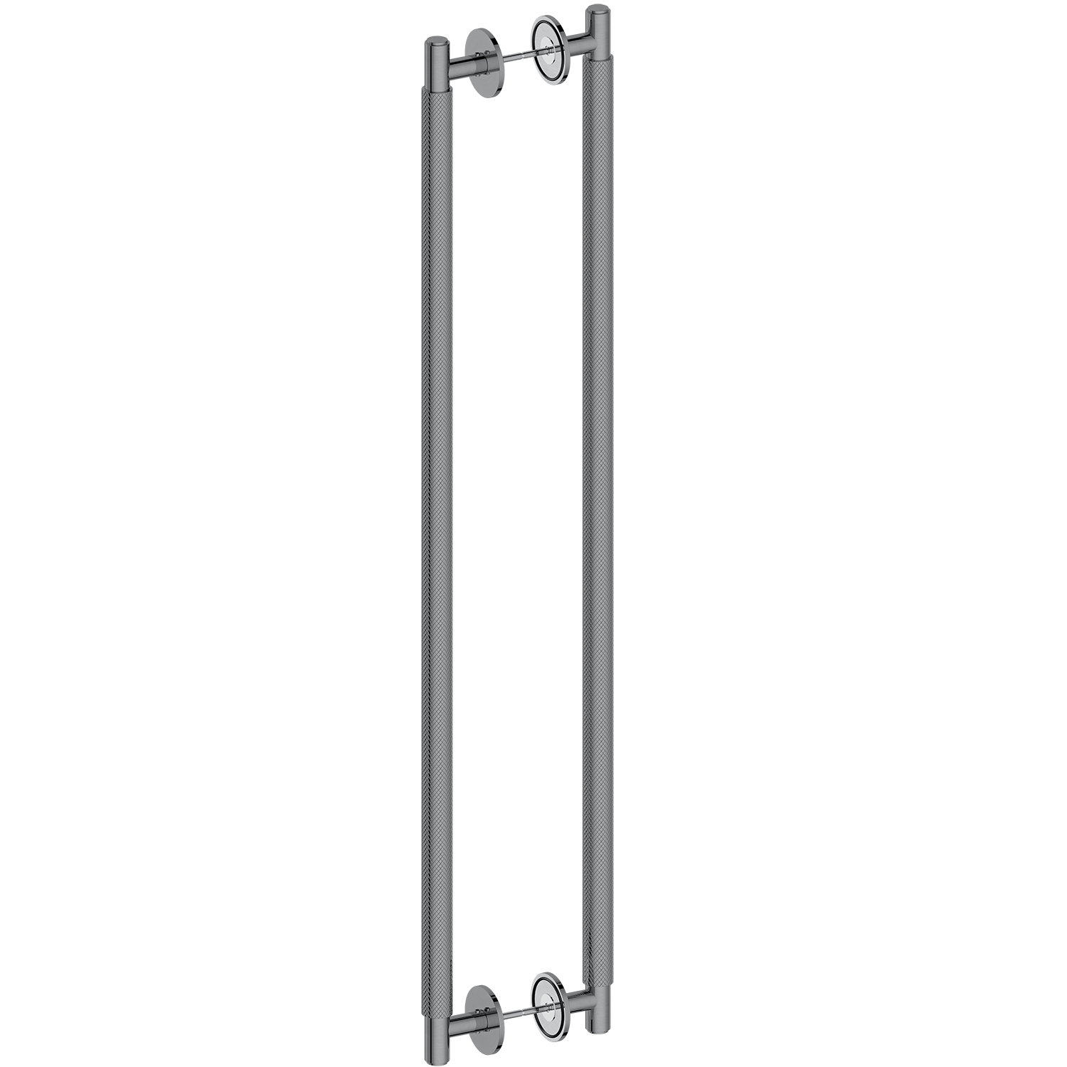 Door Handle Sydney Knurled Double Sided Door Pull 775 Gunmetal
