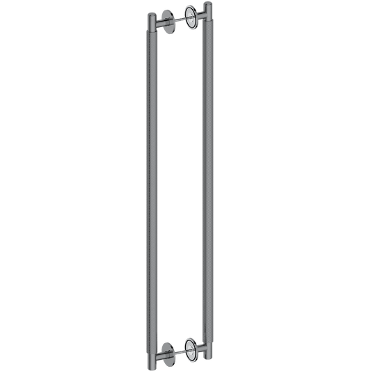 Door Handle Sydney Knurled Double Sided Door Pull 775 Gunmetal