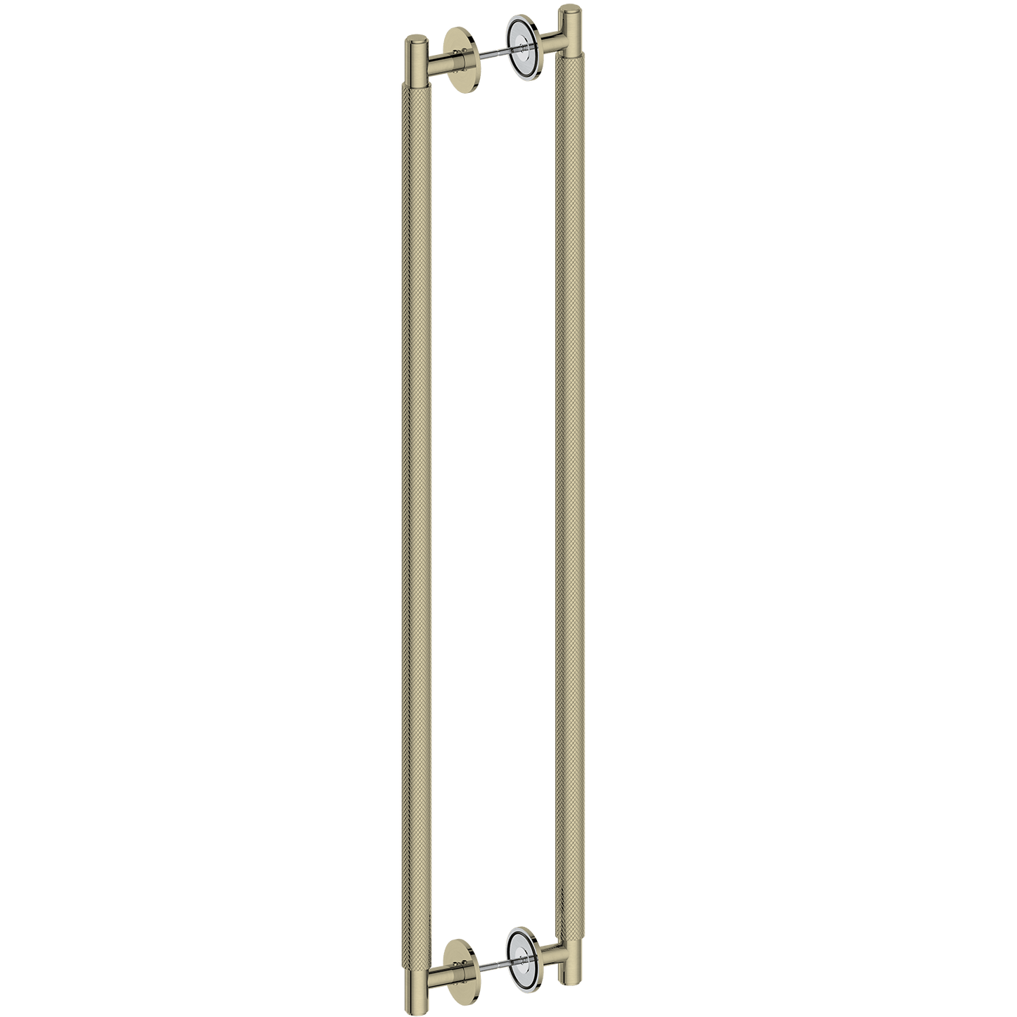 Door Handle Sydney Knurled Double Sided Door Pull 775 Satin Brass