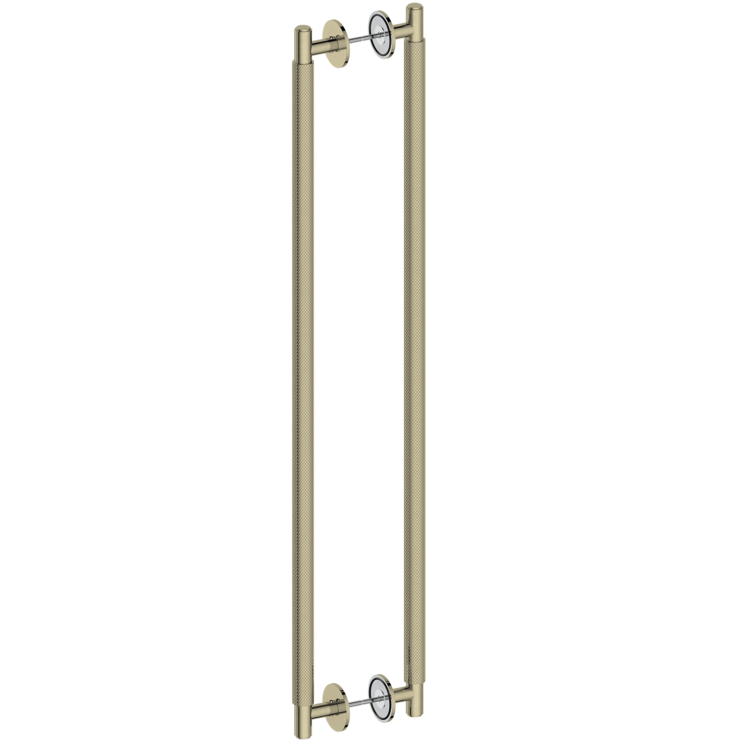 Door Handle Sydney Knurled Double Sided Door Pull 775 Satin Brass