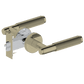 Door Handle Sydney Knurled Passage Door Lever Set Satin Brass