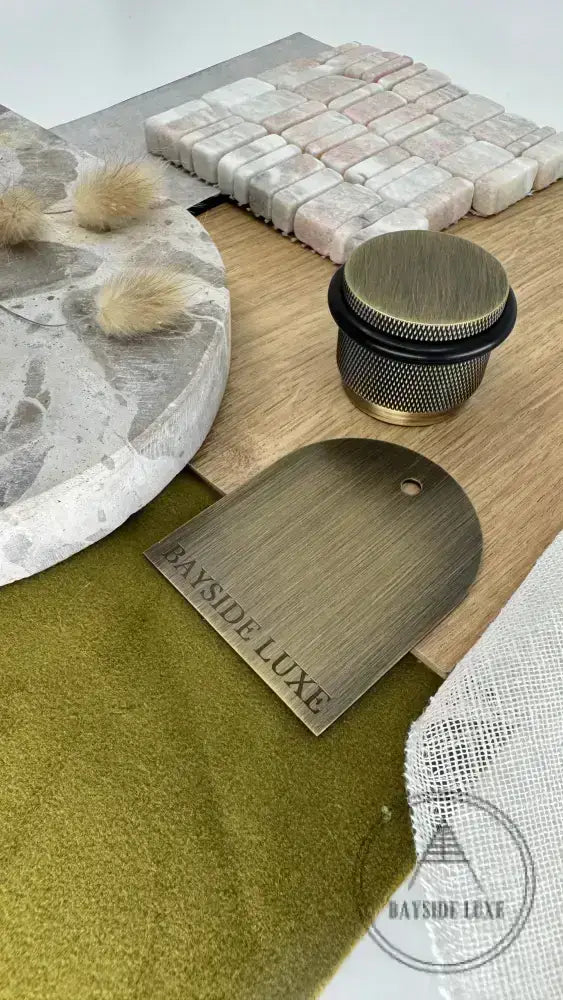 Door Stop Bayside Luxe - The Tamarama Solid Antique Brass Door Stop