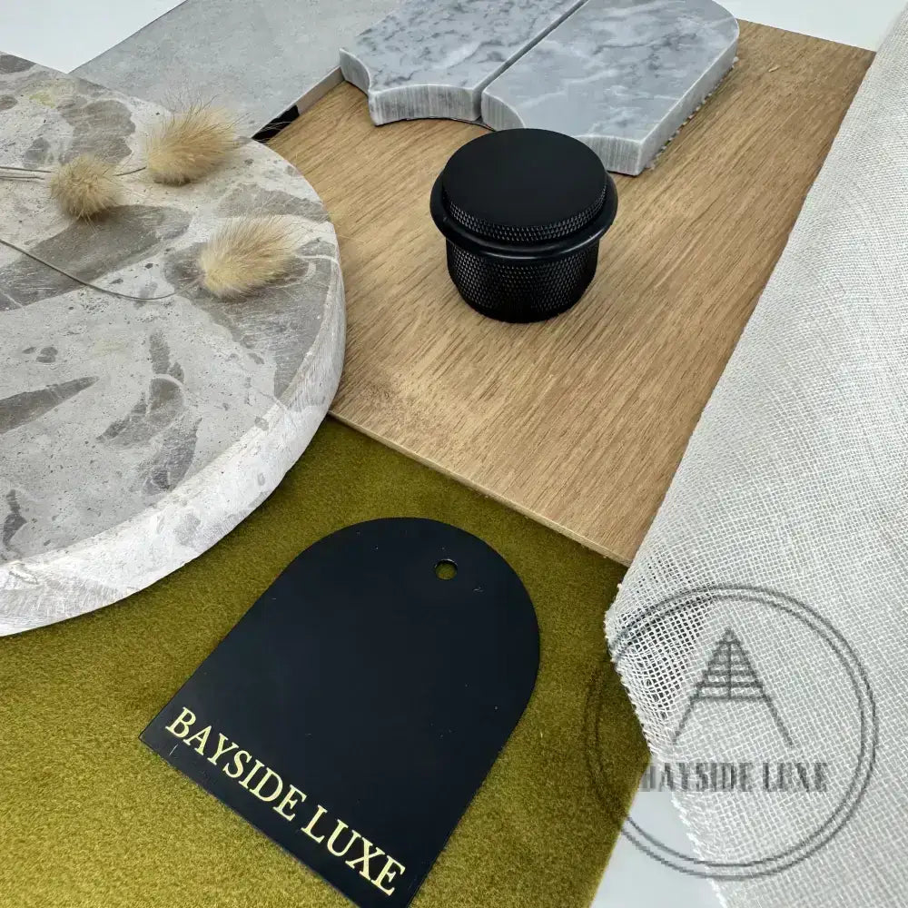 Door Stop Bayside Luxe - The Tamarama Solid Black Brass Door Stop