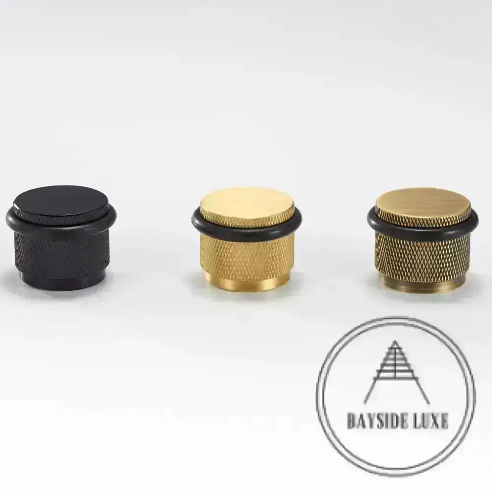 Door Stop Bayside Luxe - The Tamarama Solid Black Brass Door Stop