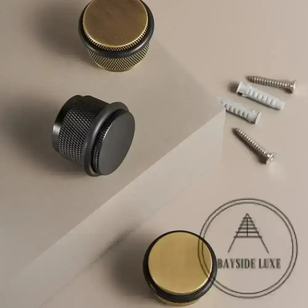 Door Stop Bayside Luxe - The Tamarama Solid Black Brass Door Stop