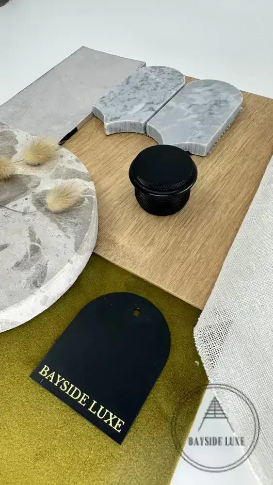 Door Stop Bayside Luxe - The Tamarama Solid Black Brass Door Stop