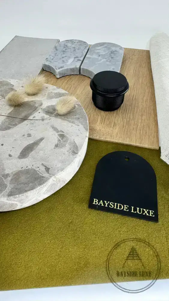 Door Stop Bayside Luxe - The Tamarama Solid Black Brass Door Stop