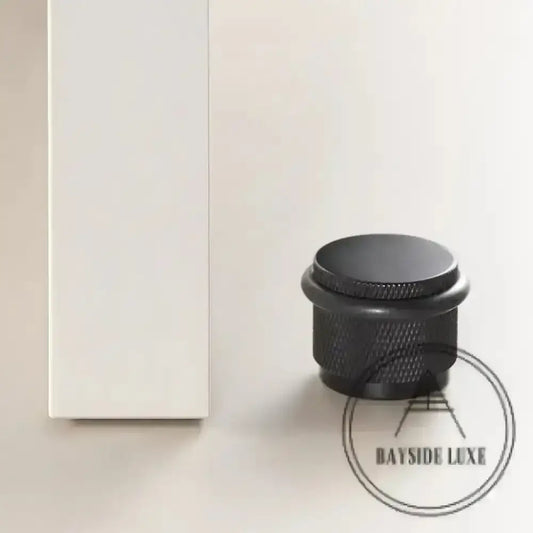 Door Stop Bayside Luxe - The Tamarama Solid Black Brass Door Stop